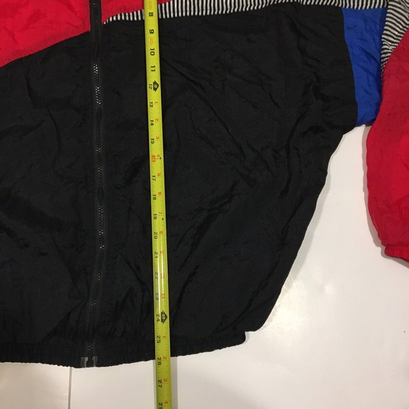 Vtg 80s Aviat Sportif Abstract Jacket M Art Colorblock Retro Sport Hip Hop 90s - Picture 4 of 5